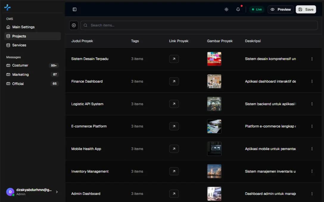 dashboard