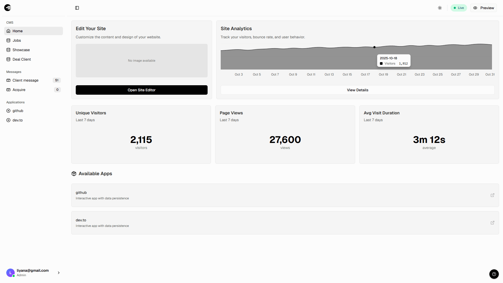 Schedules Dashboard - Customer Subscription Management